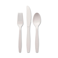 DXETH217 Heavyweight Spoons- 6in. L- 1000-CT- White