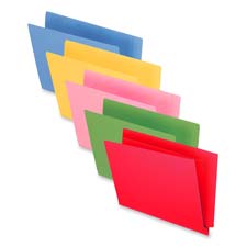End Tab File Folder- .75in. Exp.- 11 pt.- Letter- Red