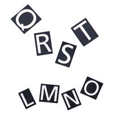 Picture of Quartet QRTM1 Magnetic Letters-Symbols- 1in.High Characters- White