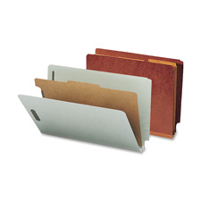 Classification Folders- 2 Dividers- 2in. Exp- Letter Size- Gray