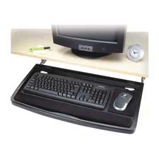 Picture of Kensington KMW60004 Underdesk Keyboard Drawer- w-Mouse Tray- 26in.x13-.50in.- Black