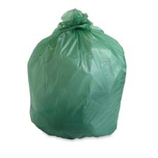 Compostable Trash Bags- 64Gal- .85ml- 48in.x60in.- Green