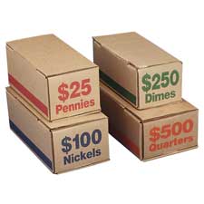 Picture of PM Company PMC61001 Coin Box- Pennies- 25- 50-CT- Red