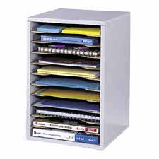 Picture of Safco Products Company SAF9419MO Vertical Literature Organizer- 11Cmpnts- 10-.63in.x1-.88in.16in.- MOK