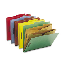 Folders W-Pocket Dividers- Letter- 2 Partitions- Blue