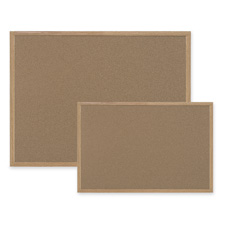 Picture of Bi-silque Visual Communication Product- Inc. BVCSB0420001233 Cork Board- w- MDF Frame- 2ft.x3ft.- Brown