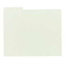 Pressboard File Guide- .33 Tab Cut- Letter- Green