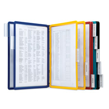 . DBL535900 Wall Reference System- w- 10 Letter Sleeves- Assorted