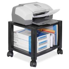 Picture of Kantek KTKPS510 Printer-Fax Mobile Stand- 2-Shelf- 17in.x13-.25in.x14-.13in.- BK