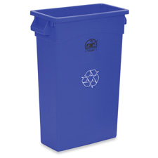 Picture of Genuine Joe GJO57258 Recycling Container- 23 Gallon- 22-.50in.x11in.x30in.- Blue