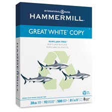 HAM86702 Copy Paper- 20Lb- 3HP- 92 GE-102 ISO- 8-.50in.x11in.- 5000-CT- White -  Hammermill