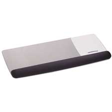 Picture of 3M MMMWR422LE Gel Wrist Rest- f-Keyboard-Mouse- 25-.50in.x10-.50in.x1in.- Black-MGY