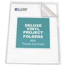 Picture of C-Line Products- Inc. CLI62139 Project Folders- Vinyl- Nonglare- 14in.x8-.50in.- Clear