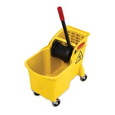 Rubbermaid Commercial Products RCP738000YL Mop Bucket Combination- 31 Quart- 13-.25in.x22-.63in.x32-.25in.- YW -  FG738000YEL