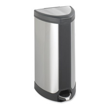 Step-On Receptacle- 4 Gal- 10-.75in.x10-.75in.x20-.50in.- Stainless