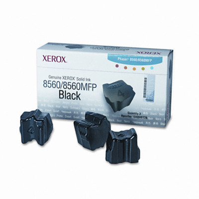 Solid Ink Sticks- f- Phaser 8560-8560MFP- 3400 Pg Yld- Black