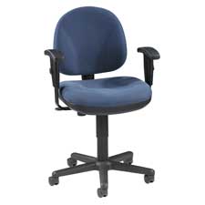 Picture of Lorell LLR80004 Adjustable Task Chair- 24in.x24in.x33in.-38in.- Black