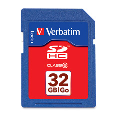 Picture of Verbatim Corporation VER96871 SDHC Card- 6 Speed Class- 32GB