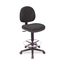 Picture of Lorell LLR80008 Adjustable Multi Task Stool- 24in.x24in.x40-.50in.x50-.50in.- Black