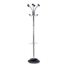 Picture of Alba- Inc ABAPMCLAS Coat Stand- 6 Round Pegs-6 Hooks- 70in. H- Stainless Steel