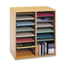 Picture of Safco Products Company SAF9424GR Adjust Organizer- 39-.38in.x11-.75in.x24- 36 Compartment- Gray