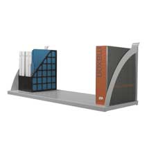 Picture of Basyx BSXVSH60GYGY Partition Mounted Shelf- 60in. W- Gray