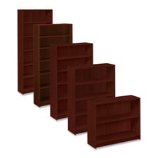 Company  4 Shelf Bookcase- 36in.Wx11-.50in.Dx48-.75in.H- Mahogany - HON 1874N