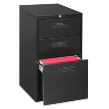 Picture of Lorell LLR67745 Box-Box-File Pedestal- 1 Divider- 15in.x20in.x28in.- Black