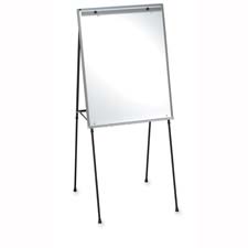 Picture of Lorell LLR75684 Dry-Erase Board Easel- Rubber Feet- 40in.-70in.- Black