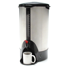 Picture of CoffeePro CFPCP100 URN-Coffeemaker- 100 Cup- 13-.50in.x12-.50in.x23in.- Stainless Steel