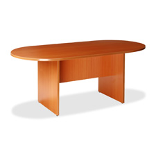 Picture of Lorell LLR87373 Oval Conference Table- 72in.x36in.x29-.50in.- Cherry
