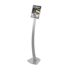 Picture of Deflect-O Corporation DEF693245 Sign Stands- Holds 8-.50in.x11in.- 12in.x12in.x56in.- Silver
