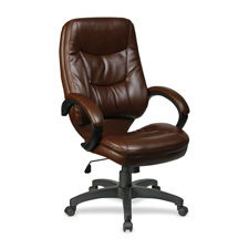Picture of Lorell LLR63286 Executive High-Back Chair- 26-.50in.x28-.50in.x47-.50in.- BK