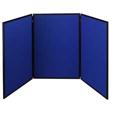 3 Panel Tabletop Showboard- 72in.x36in.- Blue