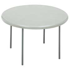 ICE65243 Round Folding Table- 600 lb Cap.- 48in.x29in.- Platinum -  Iceberg Enterprises