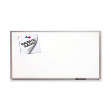 QRT2544 Porcelain Board- 4ft.x3ft.- White Surface-Aluminum Frame