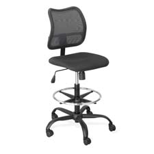 Picture of Safco Products Company SAF3395BL Extended Height Chair- Mesh Back- 25in.x25in.x49-.50in.- Black