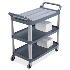 Picture of Rubbermaid Commercial Products RCP409100 Mobile Utility Cart- 300 lb. Cap- 20in.x40-.6in.x37-.8in.- Gray