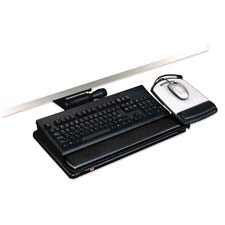 Picture of 3M MMMAKT150LE Keyboard-Mouse Tray- Adjustable- 23in.Track- 19-.50in.x10-.63in.- BK
