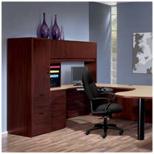 Picture of HON Company HON105323NN Stack-On Storage-Hutch- 48in.x14-.63in.x37-.13in.- Mahogany