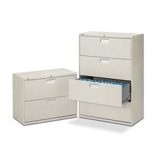 Picture of HON Company HON682LL 2 Drawer Lateral File W-Lock- 36in.x19-.25in.x28-.38in.- Putty