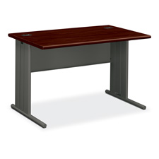 Picture of HON Company HON66571NS Desk- 60in.x29-.50in.x29-.50in.- Mahogany-Charcoal
