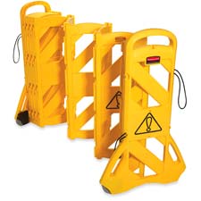 Mobile Barrier - Yellow - 24in.x13in.x40in. - Expands 13ft