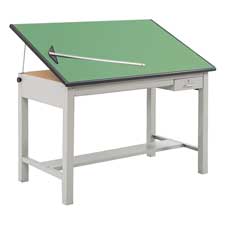 Picture of Safco Products Company SAF3962GR Base- For Drafting Table- 56-.38in.x30-.50in.x35-.50in.- Gray