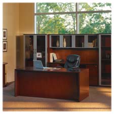 Picture of Mayline Group MLNCRDT72CRY Reception Desk- 72in.x32in.x29-.50in.- Top- Sierra Cherry
