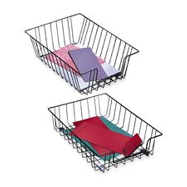 Wire Desk Tray- Letter Size- 10in.x14-.13in.x3in.- Silver