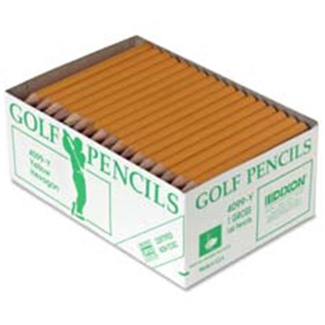 Golf Pencil- 3-.50in. L- No. 2 Core- Pre-sharpened- Yellow