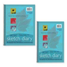Picture of Pacon Corporation PAC4794 Sketch Diary- Spiral Bound- Medium Weight- 11in.x8-.50in.- 70 Sheets