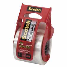 Picture of 3M MMM50 Scotch Strapping Tape With Dispenser- 50.8mmx9.14m- Clear