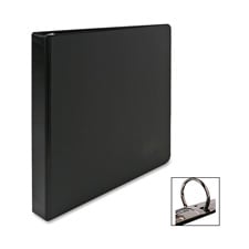 Round Ring Binder- 3in. Capacity- 11in.x8-.50in.- Black